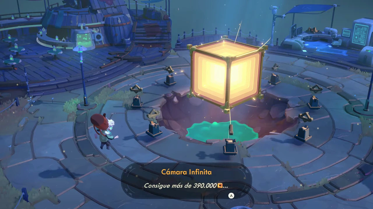 Cámara Infinita dialogue asks for more than 390000 gold at the town cube